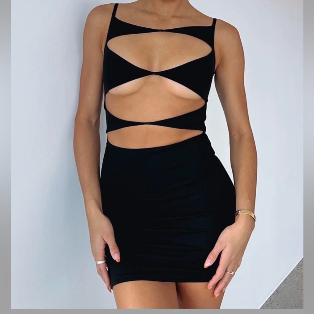 White Fox Boutique Eyes on Me Mini Dress! Sold out online, Like new condition